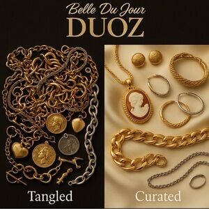 DUOZ™ 3 LB Jewelry Lot 2 LB Tangled + 1 LB Discovery Gold Silver Mix